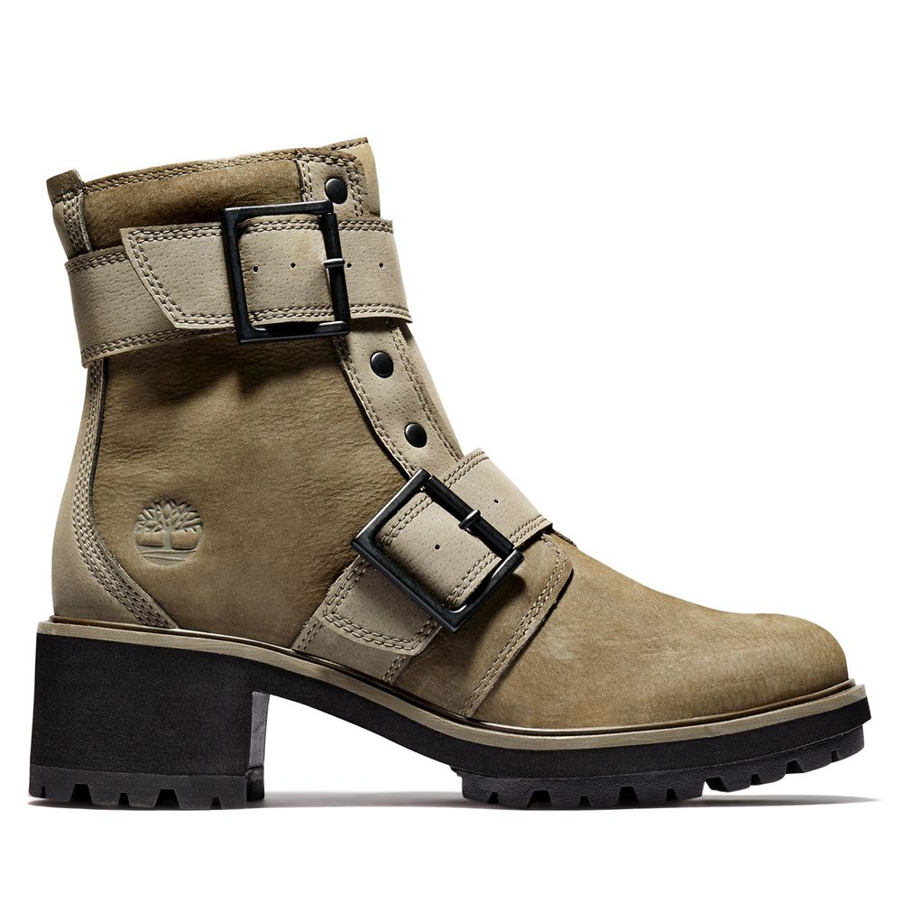 Timberland Womens Ankle Boots Kori Park Moto - Olive - India QV1094872